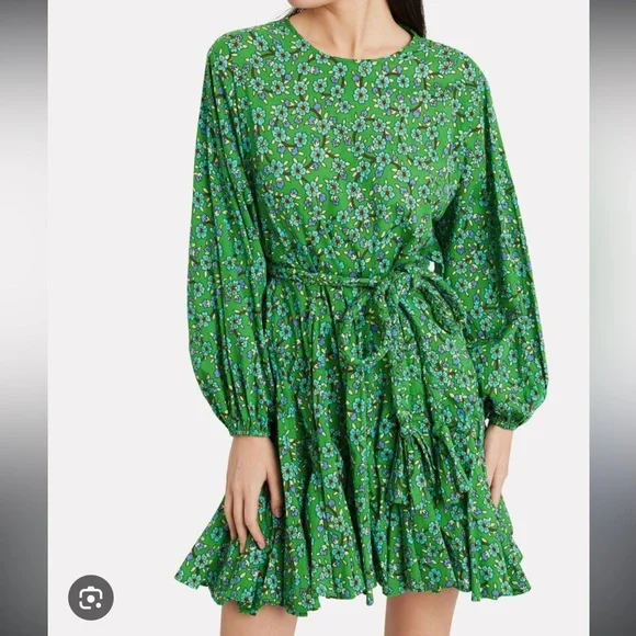 RHODE Ella Dress Turquoise Ditsy Floral - Picture 5 of 7